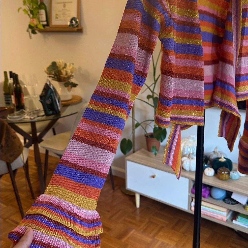 FARM Rio Multicolor Striped Cardigan - Picture 3 of 3